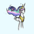 Size: 512x512 | Tagged: safe, artist:untiltheballoons, princess celestia, twilight sparkle, g4, cute, filly, frown, hiding, smiling, twiabetes, wide eyes, yay