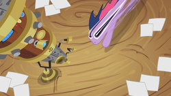 Size: 1280x720 | Tagged: safe, screencap, twilight sparkle, pony, g4, it's about time, season 2, female, great moments in animation, smear frame, solo