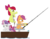 Size: 4800x3715 | Tagged: safe, artist:sgtgarand, apple bloom, scootaloo, sweetie belle, earth pony, pegasus, pony, unicorn, g4, boat, chair, cutie mark crusaders, female, filly, fishing, fishing rod, foal, hoof hold, simple background, transparent background, trio