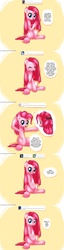 Size: 1280x4971 | Tagged: safe, artist:frankier77, pinkie pie, earth pony, pony, ask pinkamena diane pie, g4, ask, blushing, bow, cute, cuteamena, dialogue, eyes closed, female, hair bow, looking at you, open mouth, pinkamena diane pie, sitting, smiling, solo, tumblr
