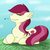 Size: 500x500 | Tagged: safe, artist:horseofpretense, roseluck, earth pony, pony, g4, female, grass, mare, music notes, solo