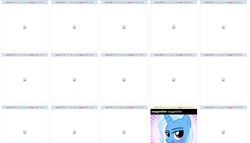 Size: 1345x768 | Tagged: safe, trixie, pony, unicorn, g4, bedroom eyes, blushing, derpibooru's broken, looking at you, solo, text