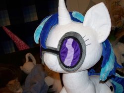 Size: 1280x960 | Tagged: safe, artist:dludnerad, dj pon-3, vinyl scratch, g4, doll, irl, photo, plushie