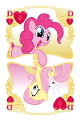 Size: 766x1151 | Tagged: safe, artist:rariedash, angel bunny, fluttershy, pinkie pie, g4, card