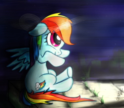 Size: 1254x1092 | Tagged: source needed, safe, artist:tkc, rainbow dash, g4, cute, female, sitting, solo