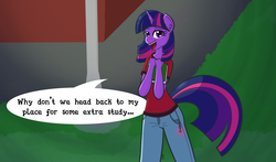 Size: 1637x964 | Tagged: safe, artist:jade meteor, twilight sparkle, anthro, g4, female, solo