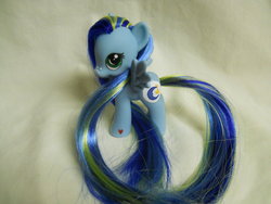 Size: 900x675 | Tagged: safe, artist:tiellanicole, bedtime bear, brushable, care bears, customized toy, irl, photo, ponified, toy