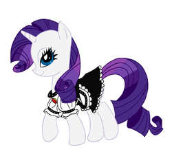 Size: 1623x1455 | Tagged: safe, artist:anna-autobot12, rarity, g4, clothes, cosplay, costume, female, maid, maidity, solo