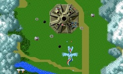 Size: 1024x614 | Tagged: safe, edit, rainbow dash, g4, crossover, genesis, namco, xevious