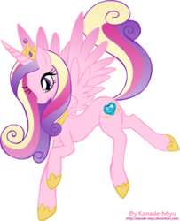 Size: 800x986 | Tagged: safe, artist:kanade-miyu, princess cadance, alicorn, pony, g4, female, mare, simple background, solo, transparent background