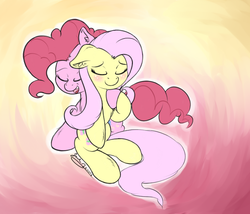 Size: 760x650 | Tagged: dead source, safe, artist:j151, fluttershy, pinkie pie, earth pony, pegasus, pony, g4, blushing, female, lesbian, mare, ship:flutterpie, shipping