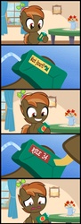 Size: 872x2385 | Tagged: safe, artist:jan, edit, button mash, earth pony, pony, g4, button's juice box, colt, crying, fanart, juice box, male, meme, rule 34