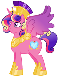 Size: 677x877 | Tagged: safe, artist:itoruna-the-platypus, princess cadance, alicorn, pony, g4, prince bolero, rule 63, simple background, solo, spread wings, transparent background, wings