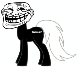 Size: 436x382 | Tagged: safe, meme, ponified, trollface