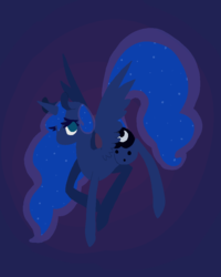 Size: 800x1000 | Tagged: safe, artist:mayogod, princess luna, g4, female, simple background, solo