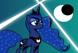 Size: 1024x700 | Tagged: safe, artist:heatwavemakesart, princess luna, g4, female, solo, vector