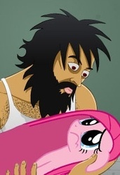 Size: 211x308 | Tagged: safe, pinkie pie, human, g4, fernando, manwhore, pinkamena diane pie, sexualobster