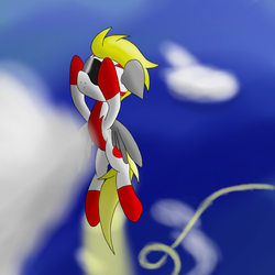 Size: 2600x2600 | Tagged: safe, artist:flashiest lightning, oc, oc only, pegasus, pony, flying, racer, solo