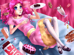 Size: 1600x1200 | Tagged: safe, artist:futarinotamashi, pinkie pie, human, g4, female, humanized, solo