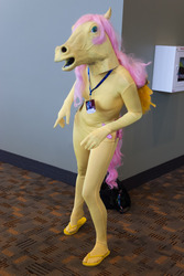 Size: 1280x1912 | Tagged: safe, fluttershy, human, bronycon, g4, cosplay, hoers mask, irl, irl human, photo, solo, waifuwaifuflutterass