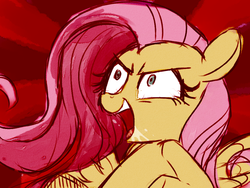 Size: 1024x768 | Tagged: safe, artist:momo, fluttershy, g4, evil laugh, female, solo