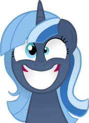 Size: 552x762 | Tagged: safe, artist:decprincess, oc, oc only, oc:neuge, pony, unicorn, female, mare, smiling, solo