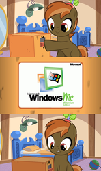 Size: 640x1080 | Tagged: safe, button mash, g4, button's odd game, meme, microsoft windows, windows me