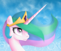 Size: 2000x1667 | Tagged: dead source, safe, artist:vird-gi, princess celestia, g4, female, pinklestia, portrait, solo