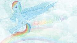 Size: 1920x1080 | Tagged: safe, artist:tinuleaf, rainbow dash, g4, female, solo