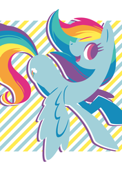 Size: 495x700 | Tagged: dead source, safe, artist:yousukou, rainbow dash, pegasus, pony, g4, female, solo