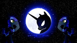 Size: 1920x1080 | Tagged: safe, artist:mr-kennedy92, echo (g4), nocturn, princess luna, bat pony, pony, g4, echo and nocturn, guards, moon, new lunar republic, salute, vector, wallpaper