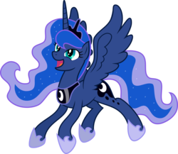 Size: 6913x6000 | Tagged: safe, artist:mactavish1996, princess luna, g4, absurd resolution, female, flying, simple background, solo, transparent background, vector