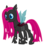 Size: 568x644 | Tagged: dead source, safe, artist:apzzang, pinkie pie, g4, changelingified, female, pinkamena diane pie, pinkling, solo