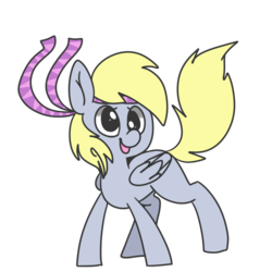 Size: 800x800 | Tagged: safe, artist:pegacornss, derpy hooves, pegasus, pony, g4, female, headband, mare, solo