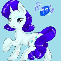 Size: 500x500 | Tagged: safe, artist:wonton soup, rarity, g4, female, solo