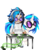 Size: 120x150 | Tagged: safe, dj pon-3, vinyl scratch, human, g4, gaia online