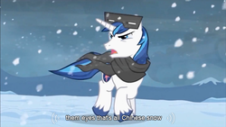 Size: 639x360 | Tagged: safe, screencap, shining armor, g4, male, meme, solo, youtube caption