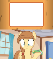 Size: 639x714 | Tagged: safe, oc, oc only, oc:cream heart, earth pony, pony, g4, earth pony oc, exploitable, female, mare, meme, surprised, template