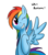 Size: 750x850 | Tagged: safe, rainbow dash, pegasus, pony, g4, awesome, female, mare, simple background, solo, transparent background, wink