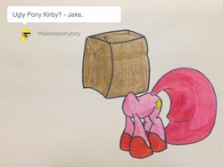 Size: 1280x960 | Tagged: safe, artist:adurot, oc, oc only, pony, ask-pony-kirby, solo, traditional art, tumblr