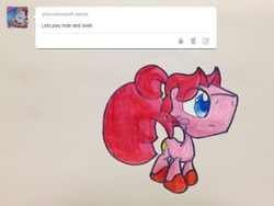 Size: 1280x960 | Tagged: safe, artist:adurot, oc, oc only, pony, ask-pony-kirby, solo, traditional art, tumblr