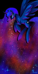 Size: 1802x3469 | Tagged: dead source, safe, artist:kaliptro, princess luna, g4, 2013, crying, female, flying, solo