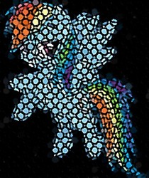 Size: 600x715 | Tagged: safe, artist:dandios, rainbow dash, g4, female, solo, stained glass