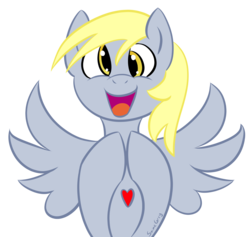 Size: 1500x1423 | Tagged: safe, artist:saine grey, derpy hooves, pegasus, pony, g4, female, mare, solo