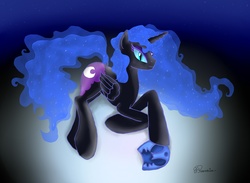 Size: 2000x1462 | Tagged: safe, artist:doublebackstitcharts, nightmare moon, g4, female, solo