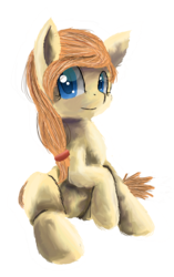 Size: 2456x3909 | Tagged: safe, artist:owlvortex, oc, oc only, oc:cream heart, earth pony, pony, female, hooves, looking at you, mare, simple background, sitting, smiling, solo, transparent background