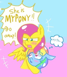 Size: 533x610 | Tagged: safe, fluttershy, rainbow dash, g4, ask-rainbowshy-plz, female, lesbian, ship:flutterdash, shipping