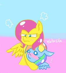 Size: 519x574 | Tagged: safe, fluttershy, rainbow dash, g4, ask-rainbowshy-plz, female, lesbian, ship:flutterdash, shipping