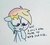 Size: 409x367 | Tagged: safe, rainbow dash, g4, ask-rainbowshy-plz, blushing, crying, female, sad, solo