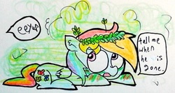 Size: 645x344 | Tagged: safe, rainbow dash, g4, ask-rainbowshy-plz, female, solo